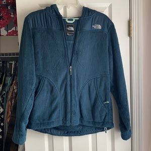 Blue north face jacket